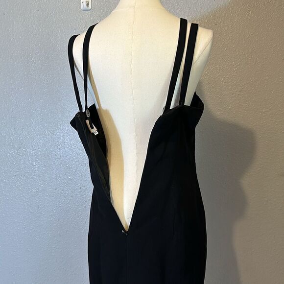 Alberto Makali women’s black mini cocktail dress size 10 made in the USA - Picture 9 of 14